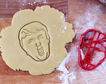 Donald Trump cookie cutter and fondant cutter for Donald Trump cookies // Trump cookie // fondant cutter // cookie stamp