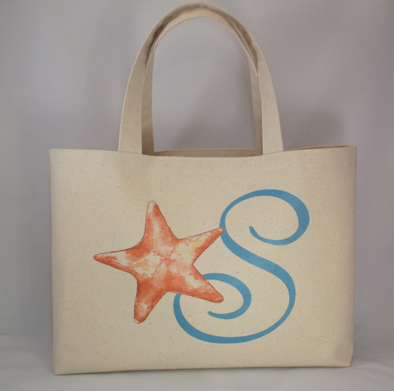 SET of 7 Nautical Personalized Beach Bag Tote Bridesmaid Gift