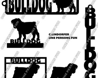bulldog svg – Etsy