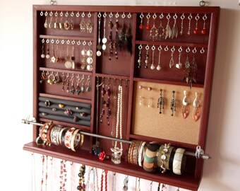 Sostenedor de la joyería. Estante de exhibición de grandes