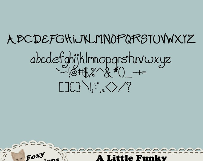 A Little Funky is a digital font that adds a personal touch to any project. You can install this on your PC or MAC & use it for any program