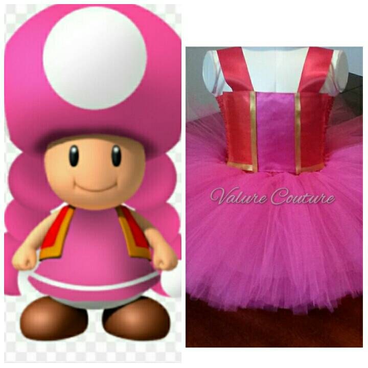 Toadette Super Mario Bros Inspired Tutu Dress
