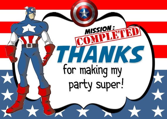 items-similar-to-captain-america-thank-you-card-superhero-thank-you