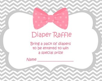 Baby Shower Raffle Tickets - Diaper Raffle Tickets - Games For Baby Shower - A Baby Game - Raffle Template - Baby Shower Prizes 397