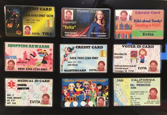 9 Kids Play Credit Cards