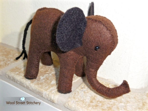 brown stuffed elephant