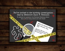 Crime Scene Party Invitations 5