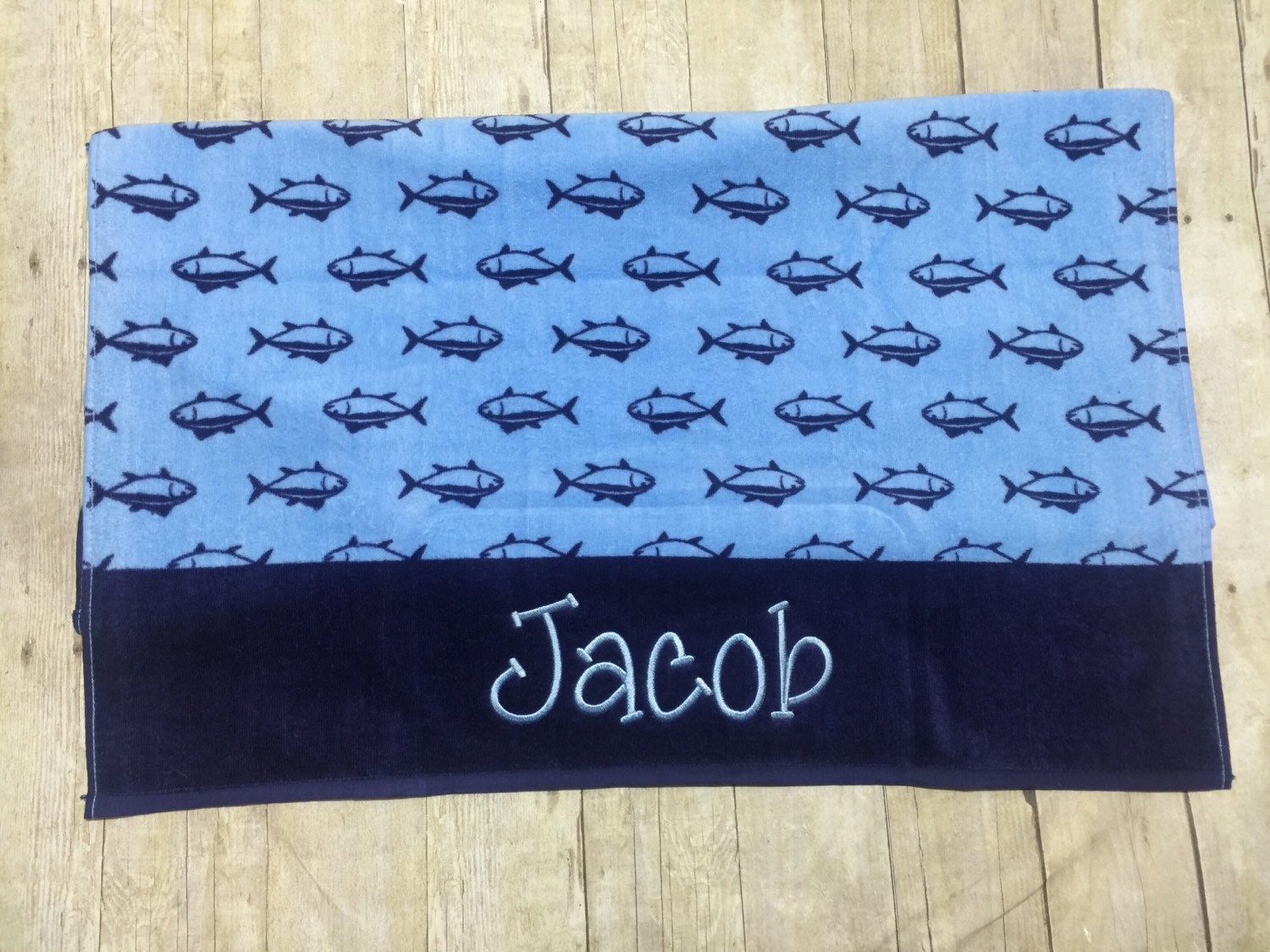 Monogrammed Embroidered Beach towels personalized beach towel