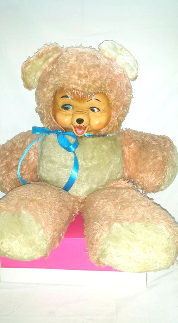 vintage rubber face bear