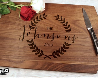 Personalized cutting board-26, Engraved cutting board,Personalized wedding gift,wedding gift for couples, housewarming gift, engagement gift
