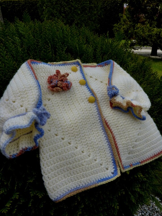 Cute hexagon baby jacket crochet baby jackethexagon baby