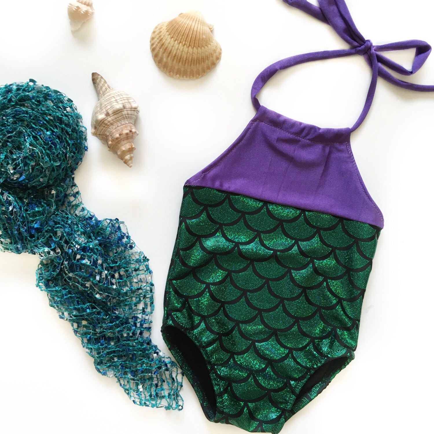 Little Mermaid Swimsuit one piece mermaid bathing suit