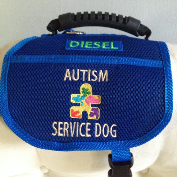 Light Mobility Service Dog Vest. HandmadeRubber HandlePadded