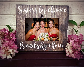 Sister Picture Frame, Sister Christmas Gift, Sister Birthday Gift, Rustic Picture Frame, Family Picture Frame