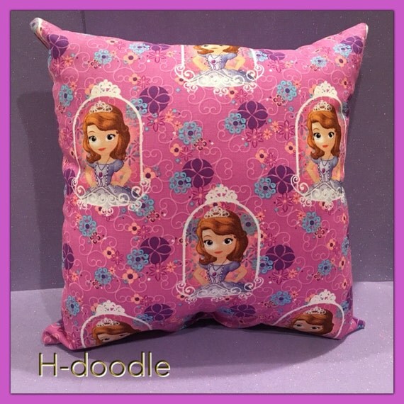 Items similar to Sofia the First Pillow Handmade on Etsy