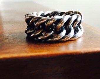Chainring in solid silver handmade in Italy by BEBO JEWELRY .