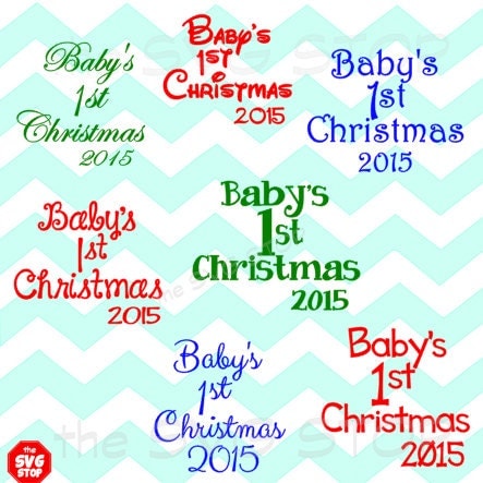 Download Baby's First Christmas SVG files for Cricut Silhouette by ...