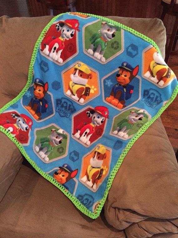 Fleece PAW PATROL lap blanket baby/infant/toddler blanket