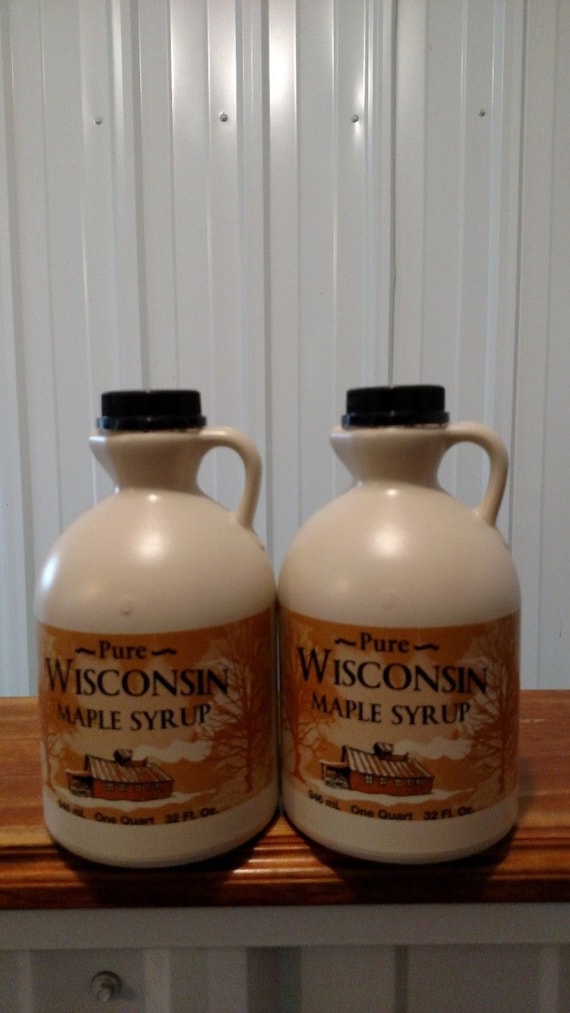 Pure Wisconsin Maple Syrup Qty 2 Half Gallons