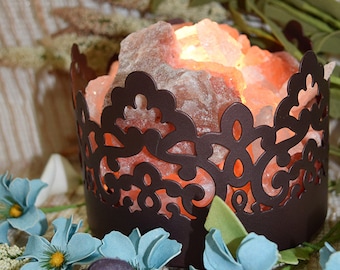 Scallop and Lace Himalayan Salt Lamp