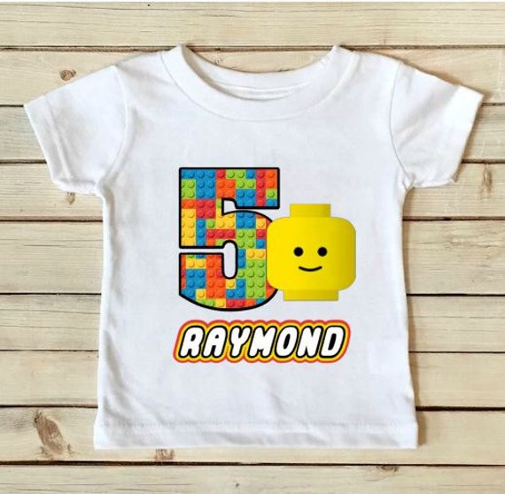 etsy lego birthday shirt