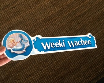 Weeki Wachee Sign - Photo on Wood