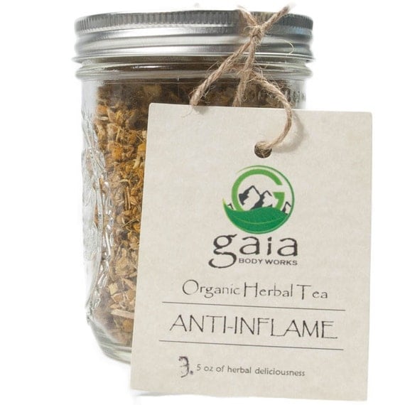 Organic Herbal Tea Anti Inflammation by GaiaBodyWorks on Etsy