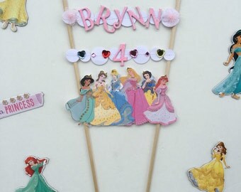Disney princess cake topper / disney princess party / disney princess cake / princess / disney princess / princess cake topper / cake topper