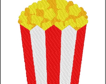 Popcorn Embroidery Design