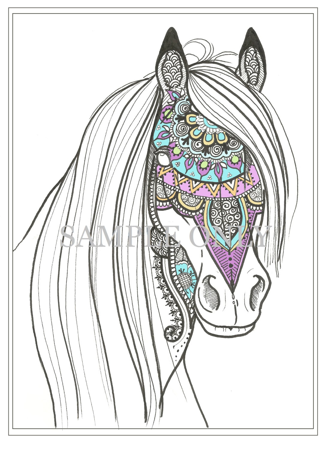 Elegante Kleurplaten Paarden Springen | Krijg duizenden kleurenfoto's van de beste
