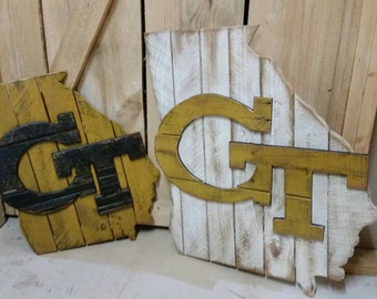 Georgia Tech wooden sign