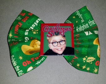 A Christmas Story Ralphie fabric hair bow.