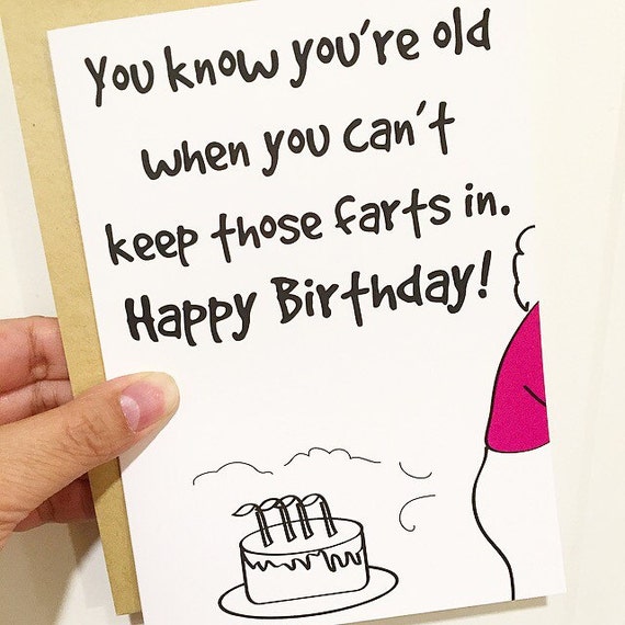 Funny Birthday Card You Know You're Old When You by CovetedCards