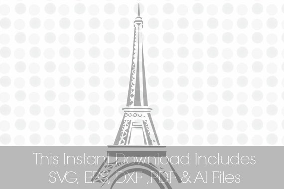 Eiffel Tower svg SVG Pdf DXF EPS Ai svg Vinyl cutting