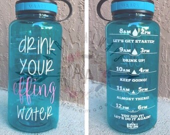 Funny water bottle | Etsy