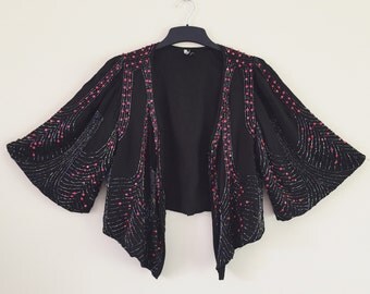 90's does 30's Heavily Beaded Jacket