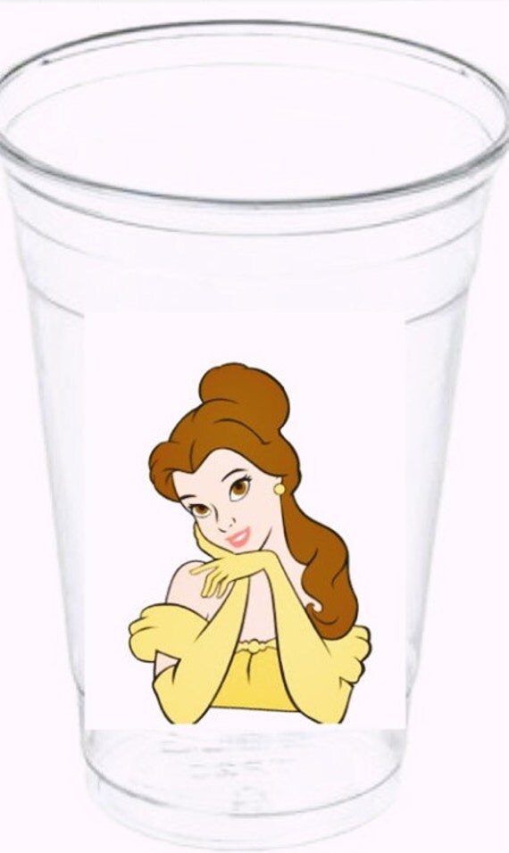Belle birthday belle party cups belle disney party plastic