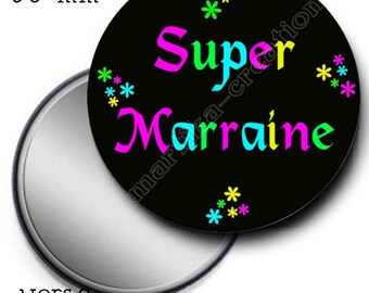 Pocket mirror or bag super godmother