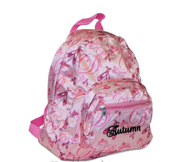 DANCE BACKPACK Dancers Backpack Girls PERSONALIZED Dance