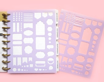 HAPPY PLANNER - Planner Stencils