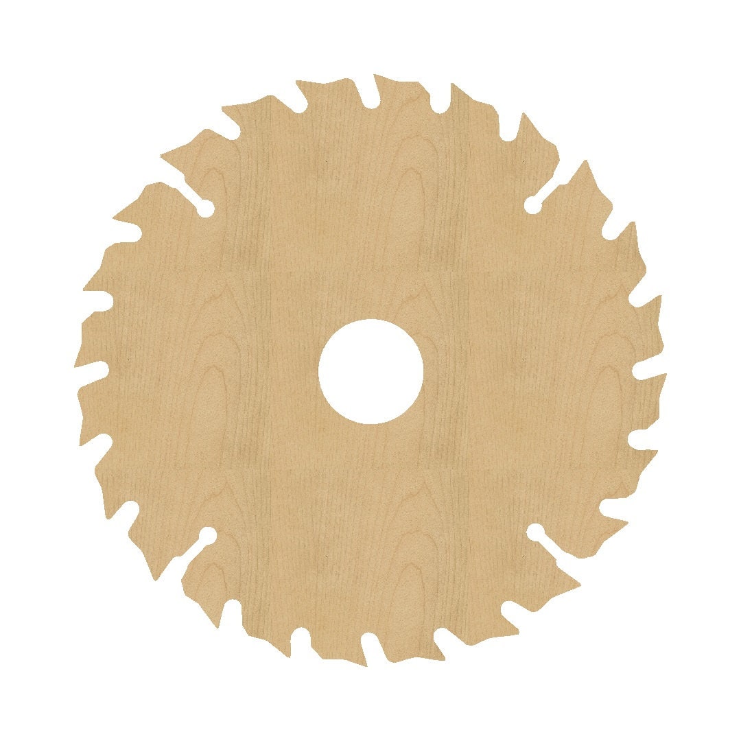 Saw Blade Shape Laser Cut Unfinished Wood Shapes Craft