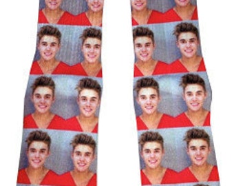 Justin Bieber Mugshot socks custom socks