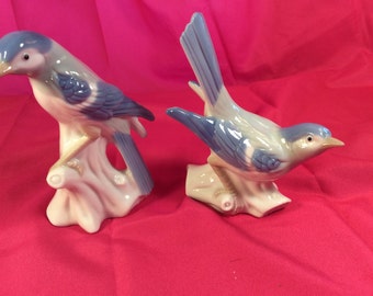 Porcelain Blue Birds-Vintage