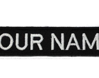 5 inches Personalized Custom Embroidered Velcro Name Tapes