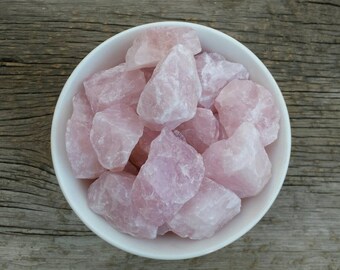 Rose Quartz - "The Stone of Unconditional Love" - Opens The Heart, Heals Emotional Wounds - Raw Stone - Heart Chakra - Healing Crystal