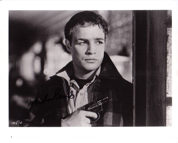 Marlon Brando Signed Autographed On The Waterfront 8 x 10