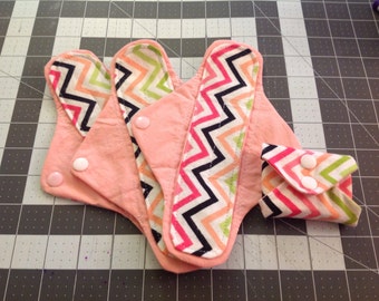 cloth panty liner set of two, reusable cloth pads