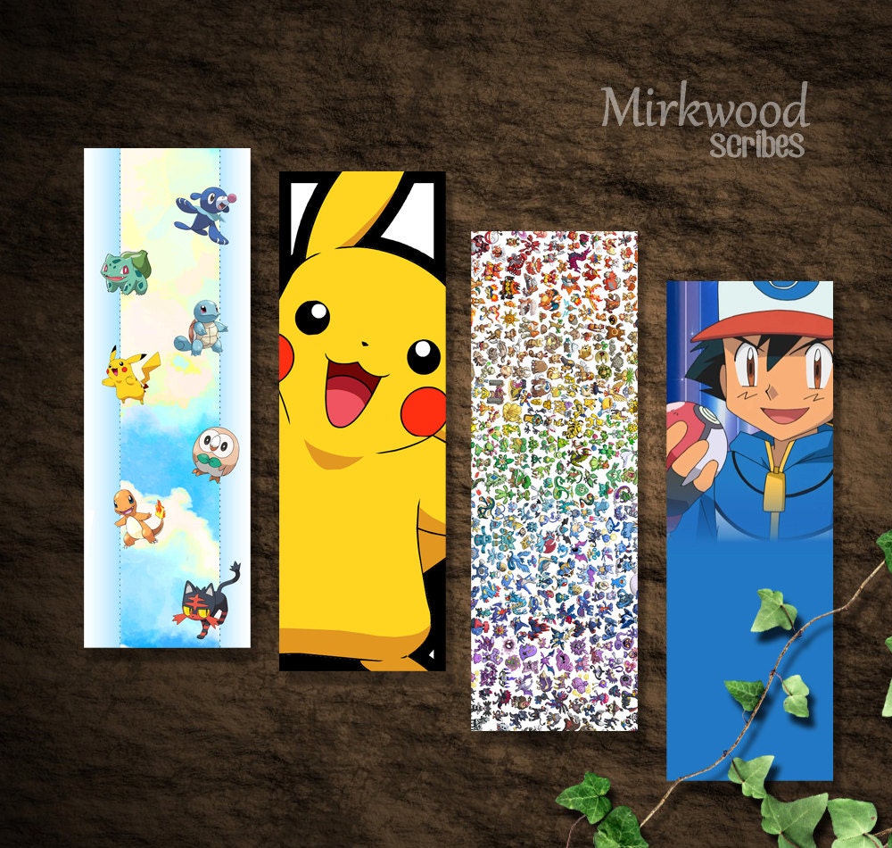 Pokemon Printable Bookmarks