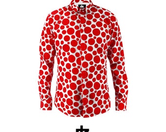 KINDLE PD Blue Square Dot Shirt