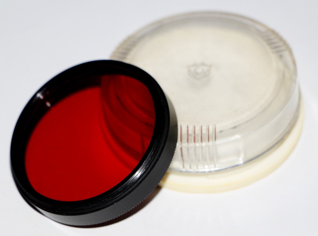 Soviet Vintage Photo Camera Filter Red color Vintage Camera